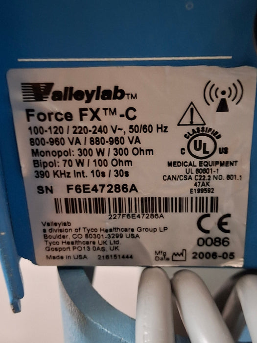Covidien Valleylab Force FX-C Electrosurgical Generator
