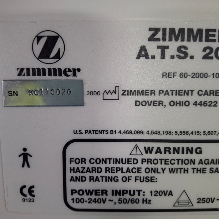 Zimmer ATS 2000 Automatic Tourniquet System