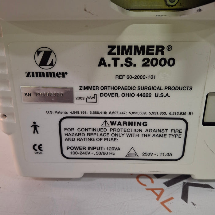 Zimmer ATS 2000 Automatic Tourniquet System