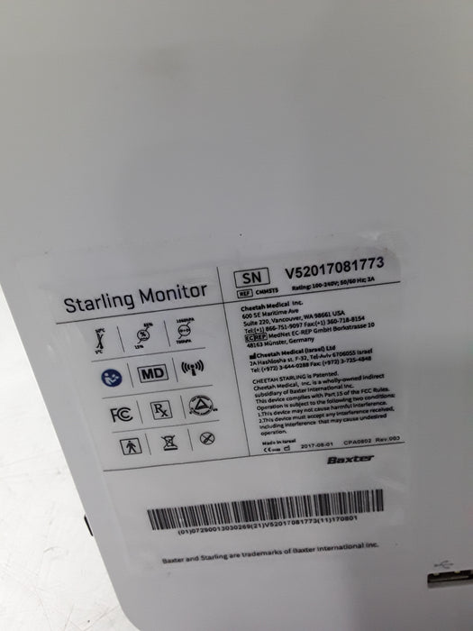 Baxter Starling CMMST5 Monitor