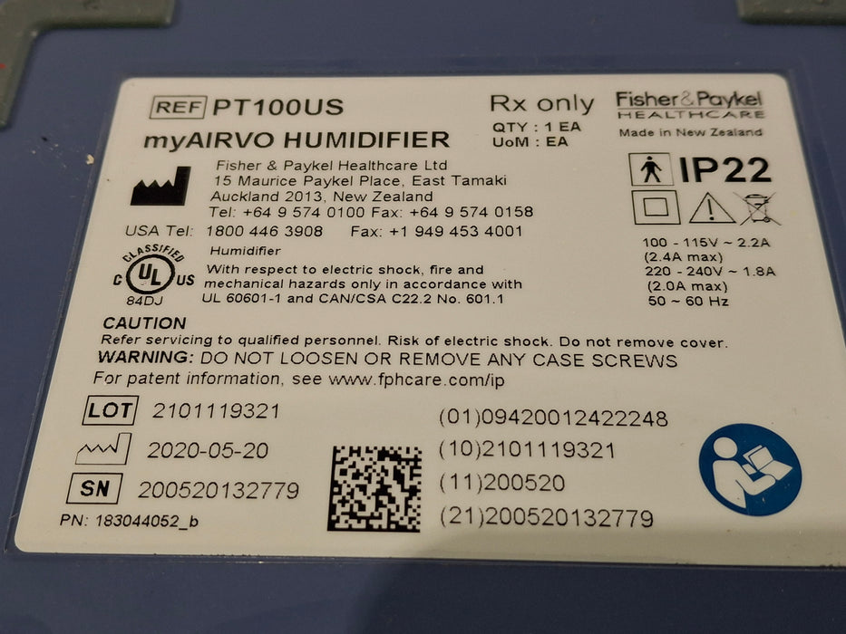 Fisher & Paykel myAirvo 2 Humidified High Flow Therapy Unit