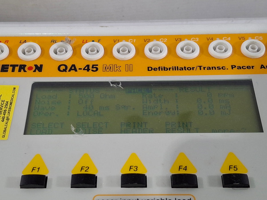 Metron Medical QA-45 Mk II Defibrillator Analyzer