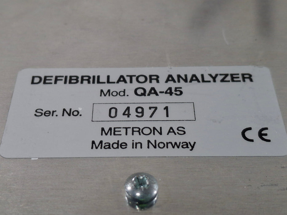 Metron Medical QA-45 Mk II Defibrillator Analyzer