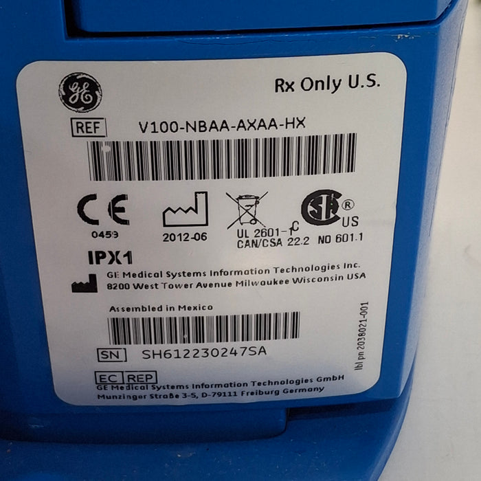 GE Healthcare Dinamap V100 - NIBP, SpO2, Temp Vital Signs Monitor