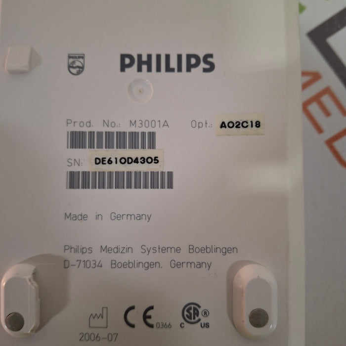Philips M3001A-A02C18 OxiMax SpO2, NIBP, 12 lead ECG, Temp, IBP MMS Module