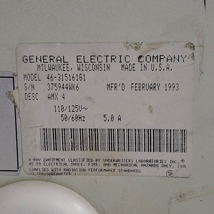 GE Healthcare AMX 4 Portable X-Ray
