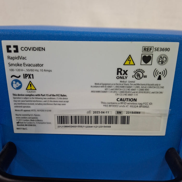 Covidien RapidVac SE3690 Smoke Evacuator