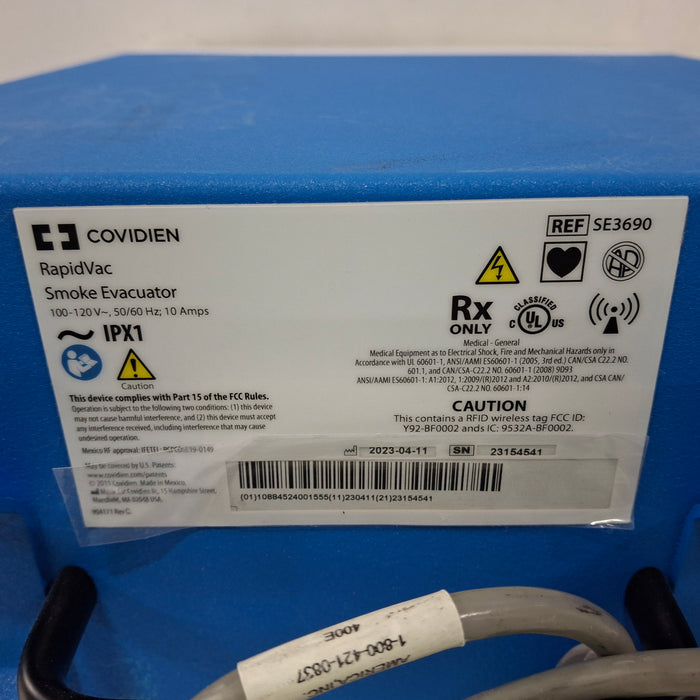 Covidien RapidVac SE3690 Smoke Evacuator