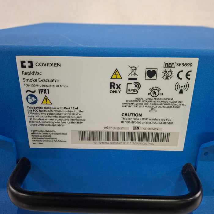 Covidien RapidVac SE3690 Smoke Evacuator