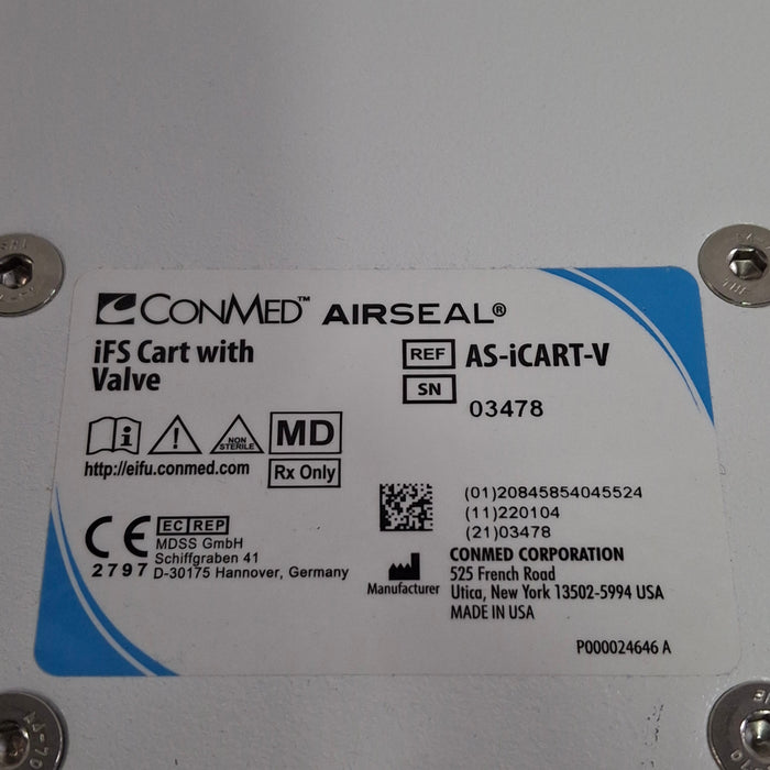 ConMed AirSeal iFS Cart with Valve