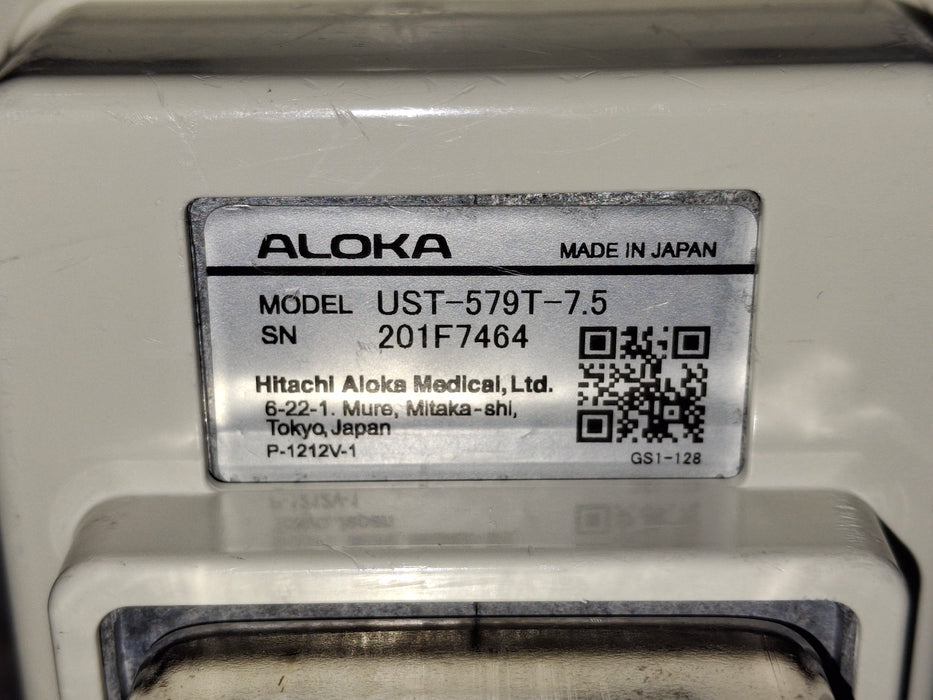 Aloka Ust-579t-7.5 7.5 MHZ Side Fire Linear Transducer
