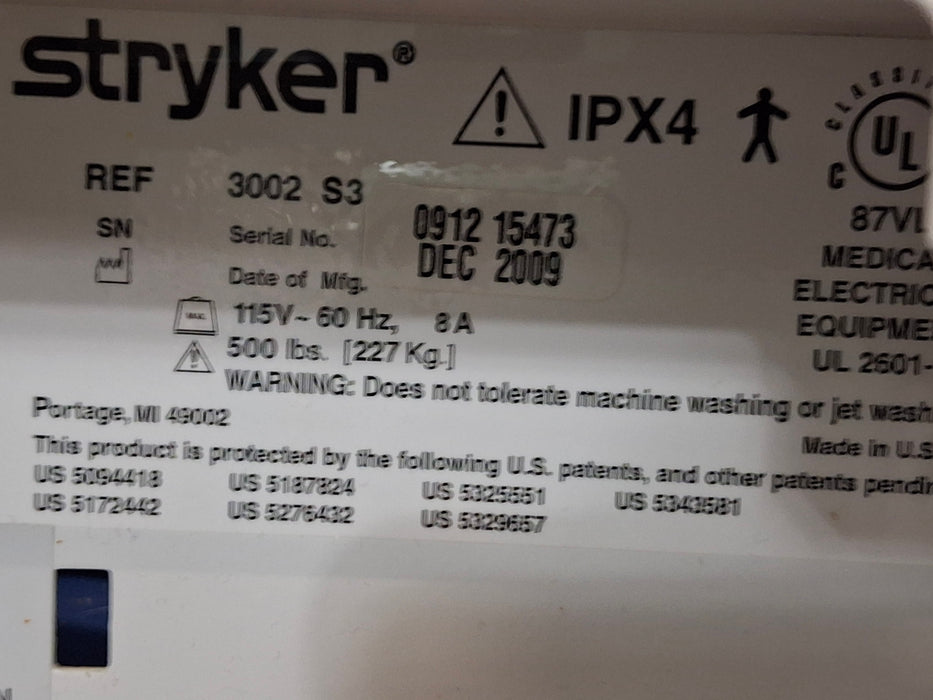 Stryker Secure III 3002 Hospital Bed