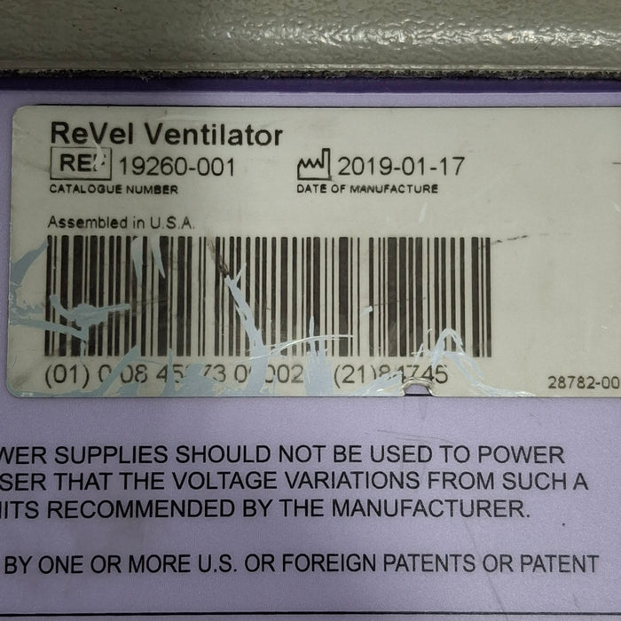 CareFusion Revel Transport Ventilator