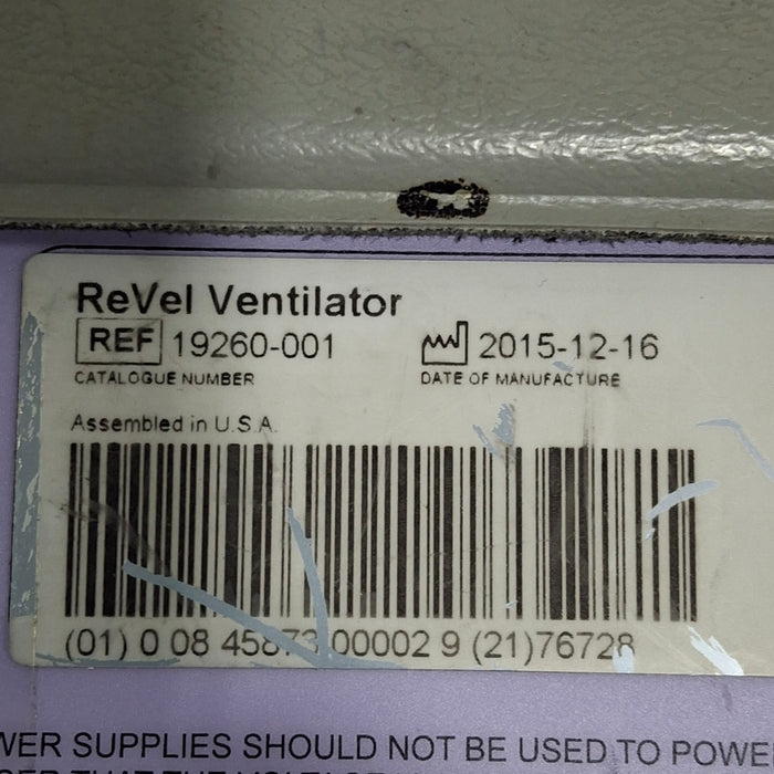 CareFusion Revel Transport Ventilator