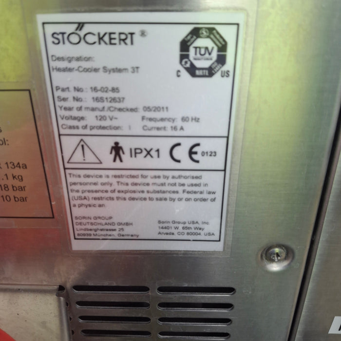 Sorin Group USA, Inc. 16-02-85 Heater-Cooler System