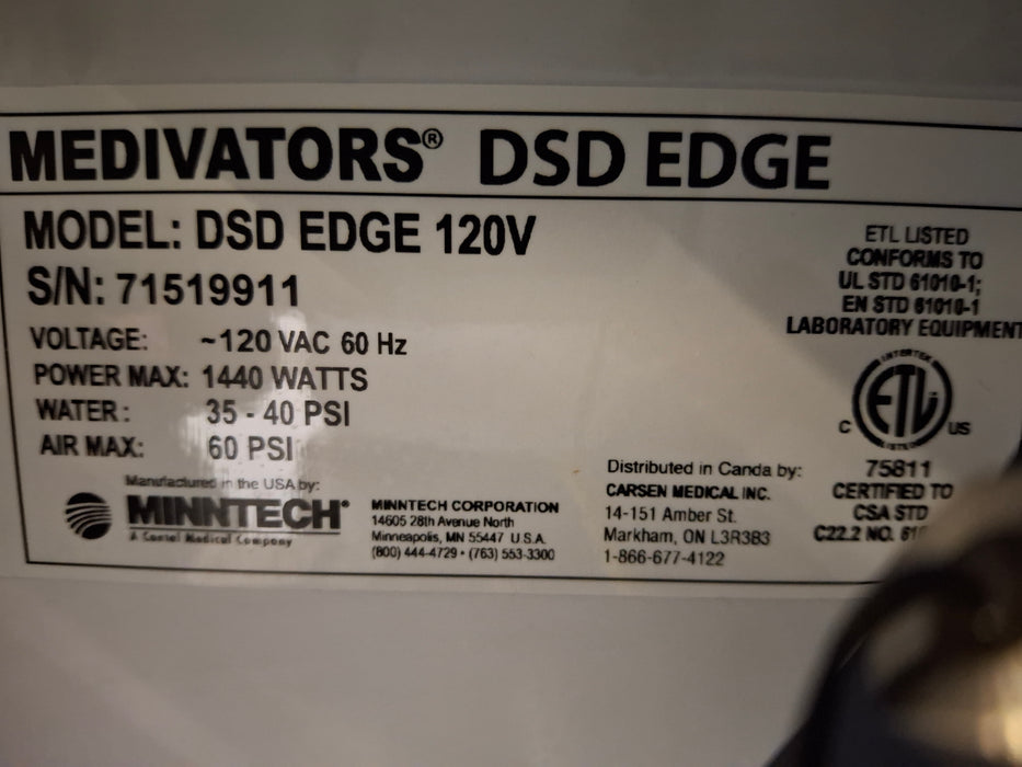 Medivators DSD Edge Endoscope Reprocessor