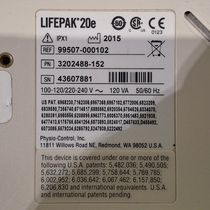Physio-Control LifePak 20e Defibrillator