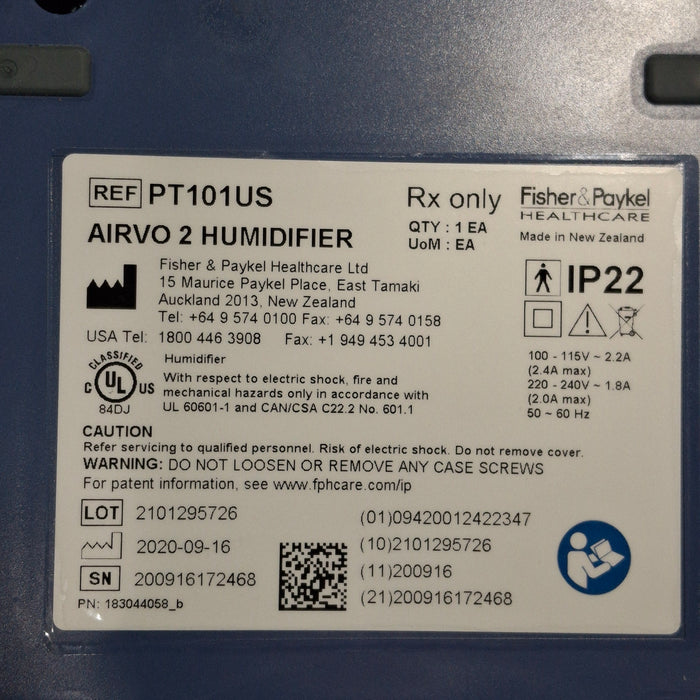 Fisher & Paykel Airvo 2 Humidified High Flow Therapy Unit