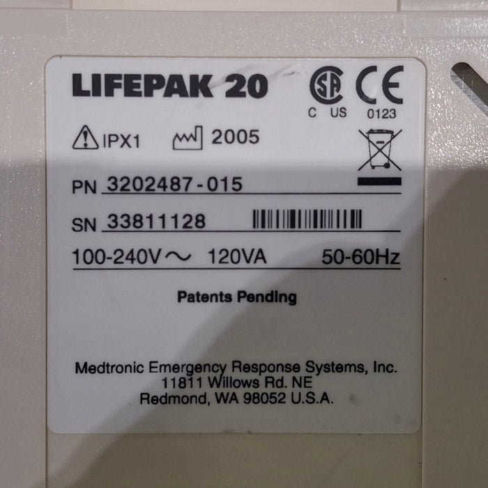 Physio-Control LifePak 20 Defibrillator
