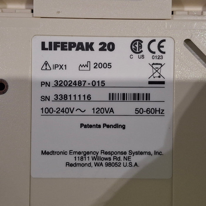 Physio-Control LifePak 20 Defibrillator
