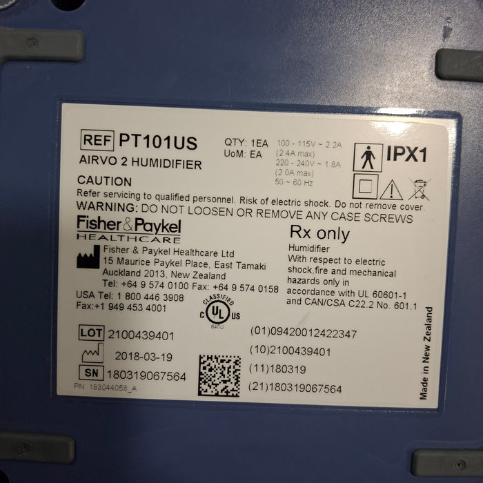 Fisher & Paykel Airvo 2 Humidified High Flow Therapy Unit