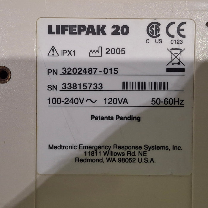 Physio-Control LifePak 20 Defibrillator
