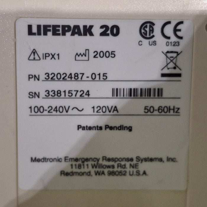 Physio-Control LifePak 20 Defibrillator