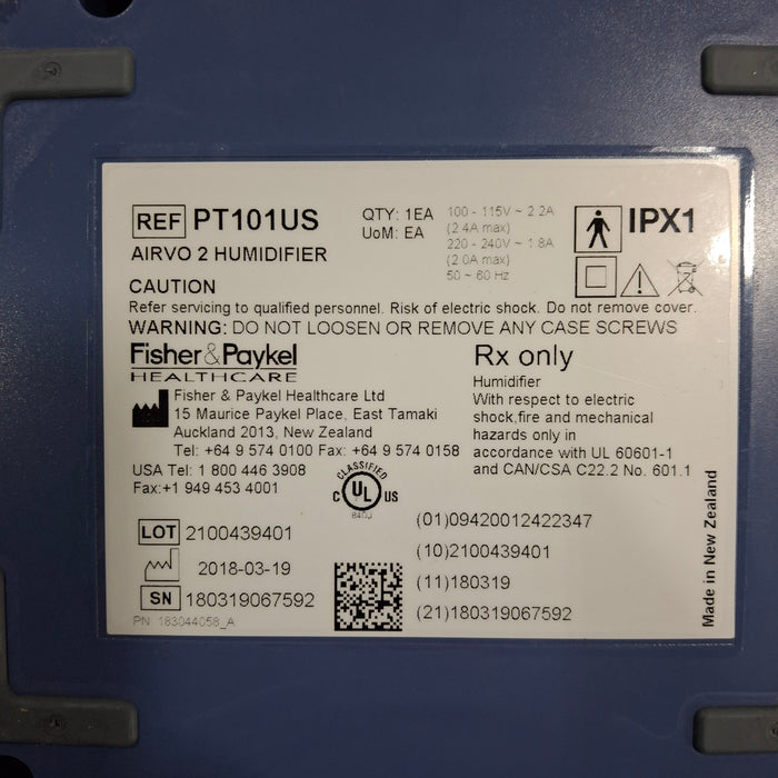 Fisher & Paykel Airvo 2 Humidified High Flow Therapy Unit