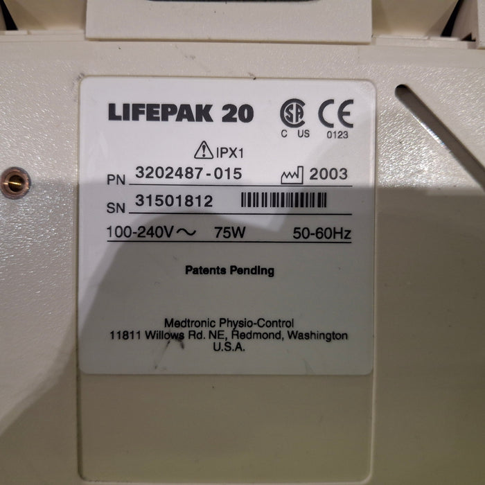 Physio-Control LifePak 20 Defibrillator