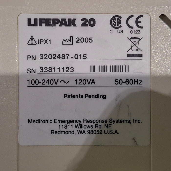 Physio-Control LifePak 20 Defibrillator