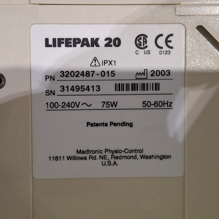 Physio-Control LifePak 20 Defibrillator