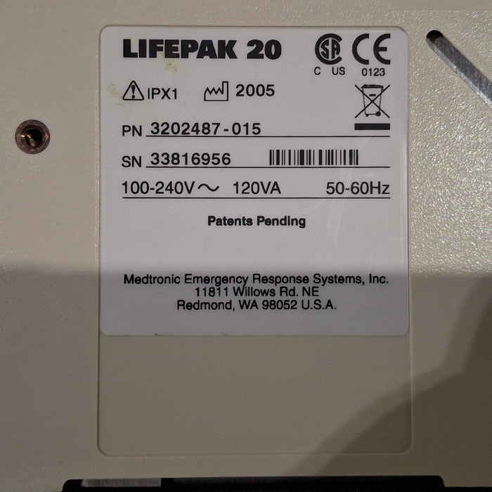 Physio-Control LifePak 20 Defibrillator