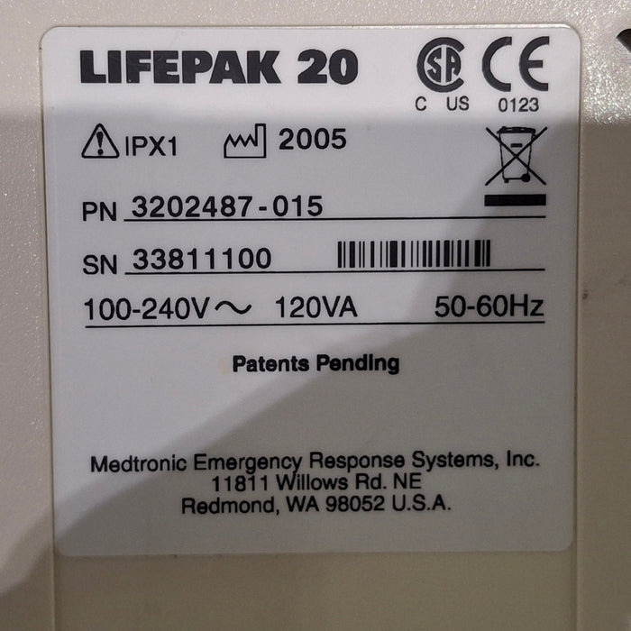 Physio-Control LifePak 20 Defibrillator