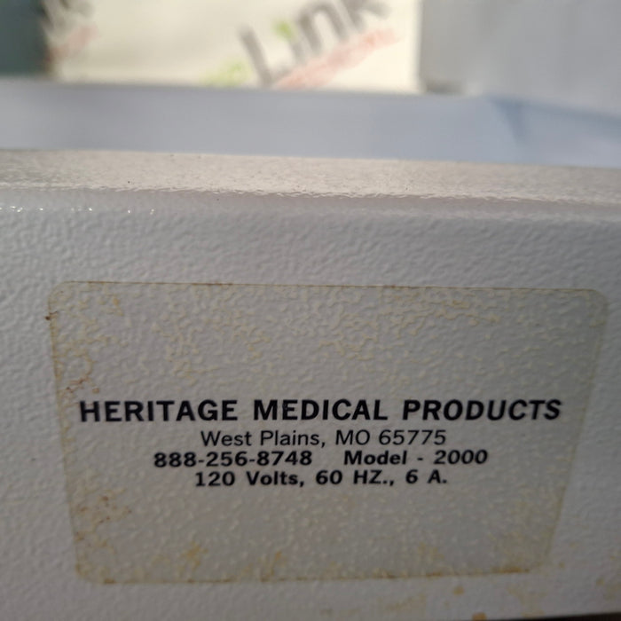 Heritage Medical Products Model 2000 Vascular Exam Bed