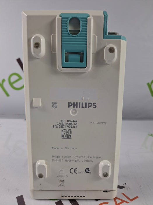 Philips M3001A-A01C18 Fast SpO2, NIBP, 12 lead ECG, Temp, IBP MMS Module
