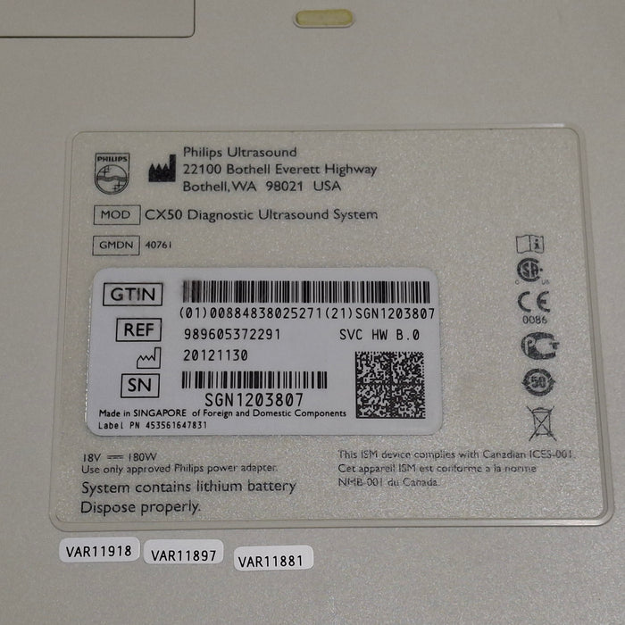 Philips CX50 Ultrasound