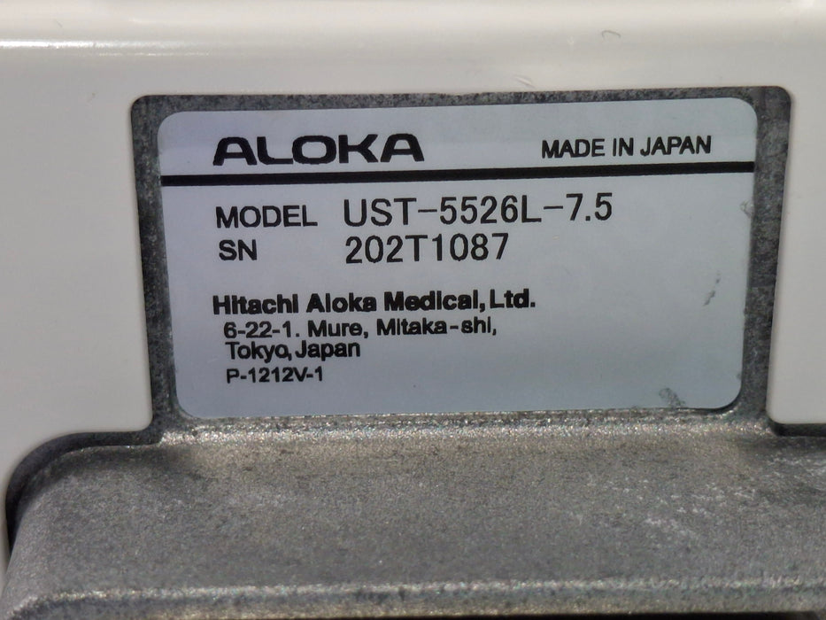 Aloka UST-5526L-7.5 Ultrasound Probe