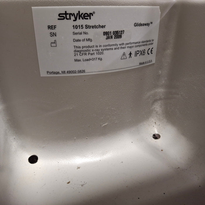 Stryker 1015 Big Wheel Glideaway Stretcher