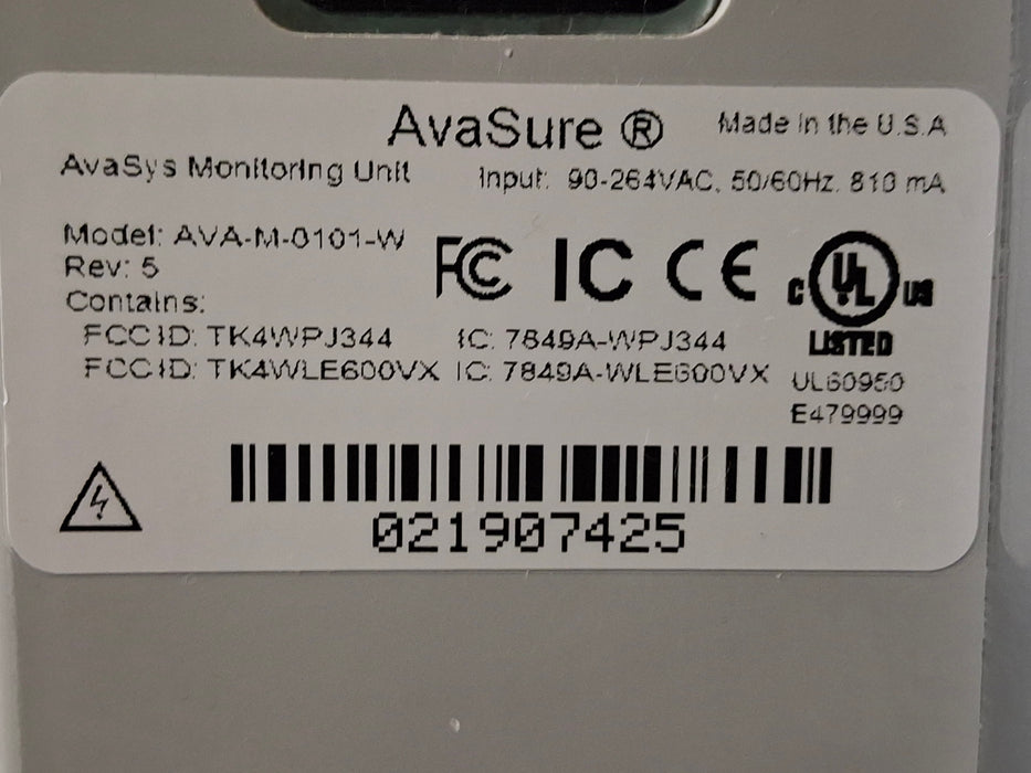 AvaSure AvaSys Telesitter