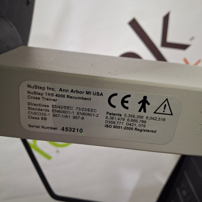 NuStep, Inc. TRS 4000 Recumbent Cross Trainer