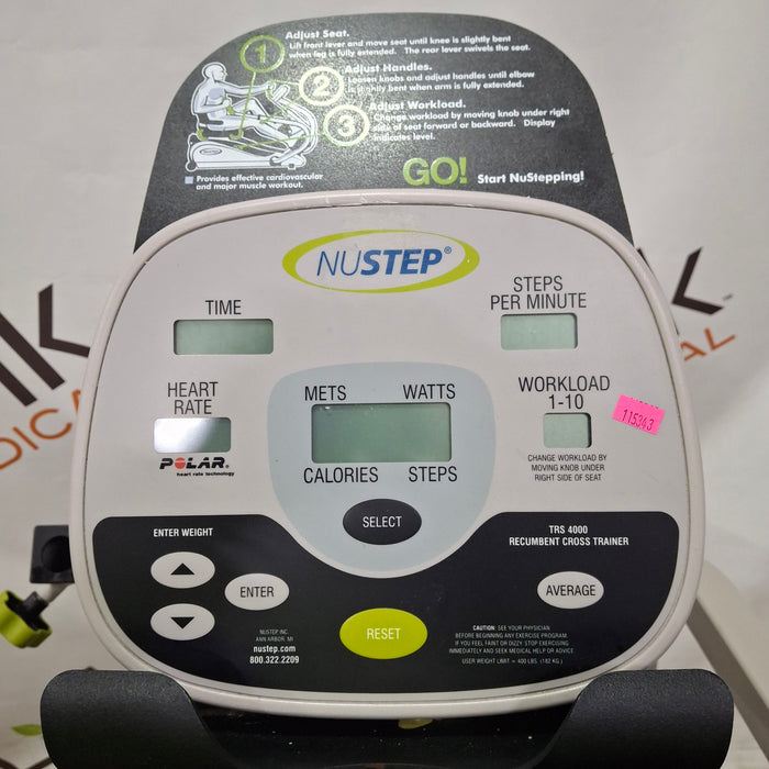 NuStep, Inc. TRS 4000 Recumbent Cross Trainer
