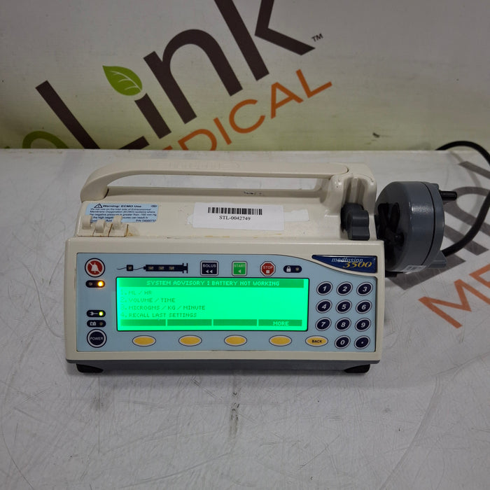 Smiths Medical Medfusion 3500 Version 3 Syringe Infusion Pump