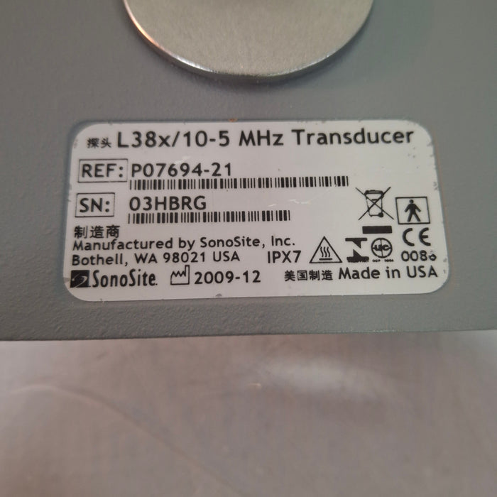 Sonosite L38x 10-5 MHZ Linear Transducer