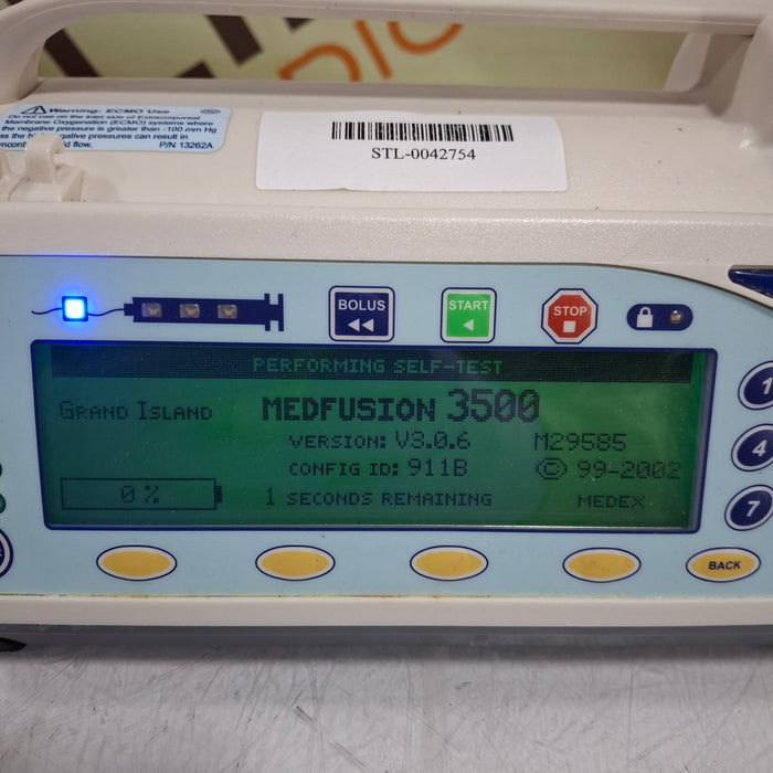 Smiths Medical Medfusion 3500 Version 3 Syringe Infusion Pump