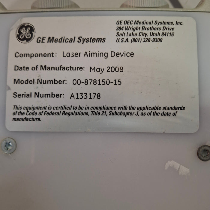 GE Healthcare 00-878150-15 Laser Aiming Device