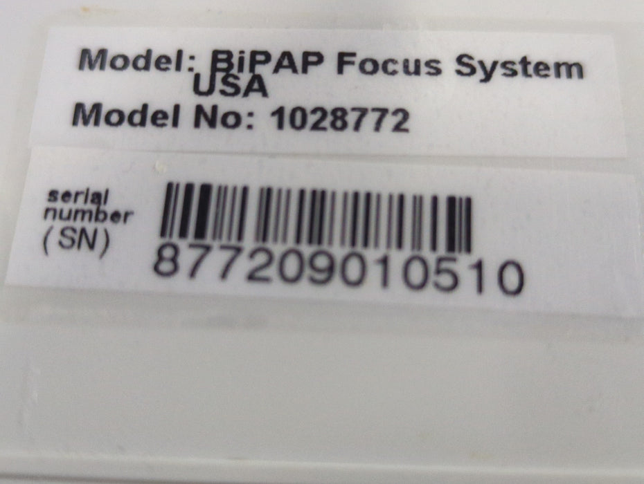 Respironics BiPAP Focus Ventilator