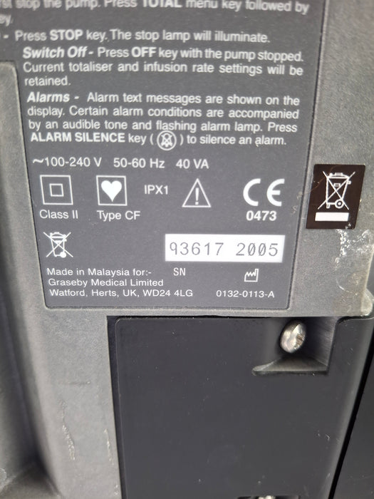 Graseby 3400 Syringe Pump