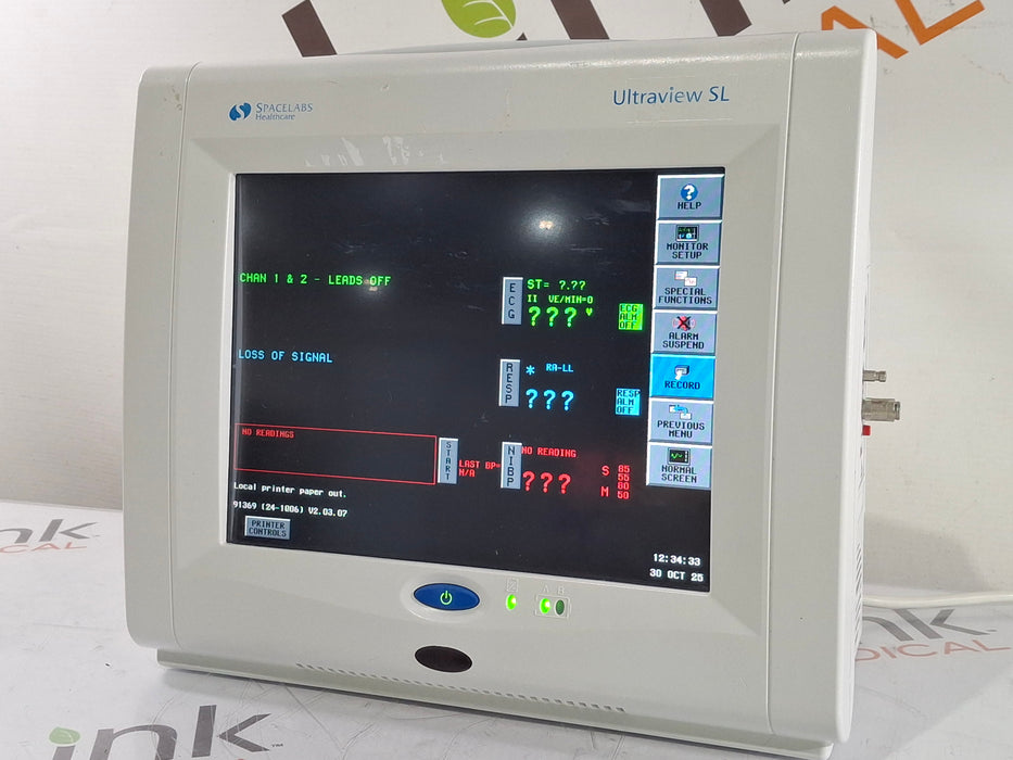 Spacelabs Healthcare Spacelabs Healthcare Ultraview SL 91369 Monitor Patient Monitors reLink Online