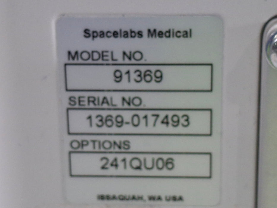 Spacelabs Healthcare Ultraview SL 91369 Monitor