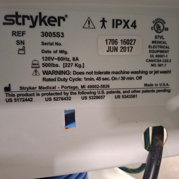 Stryker Secure III 3005 Hospital Bed